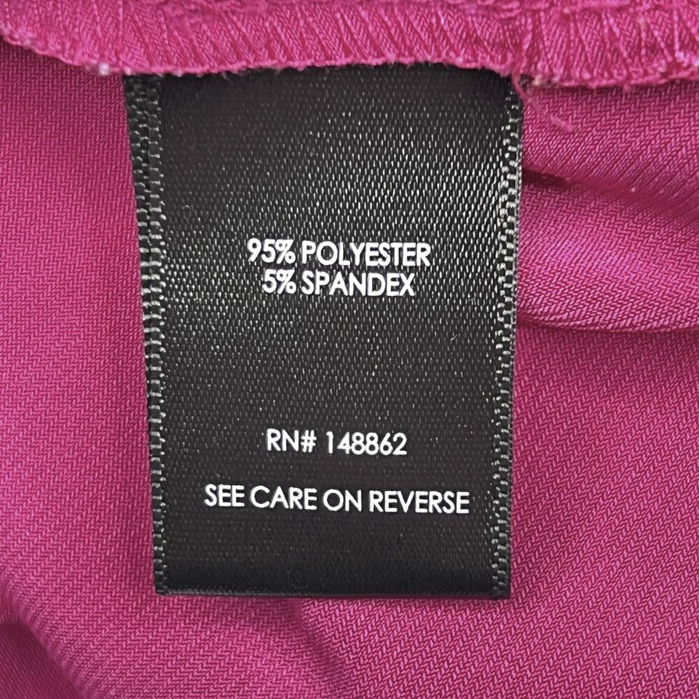torrid Studio Knit Choker Neck Surplice Babydoll Top in Festival Fuschia Size 1X - Picture 6 of 7